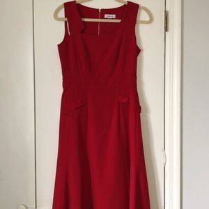 Calvin Klein red dress
